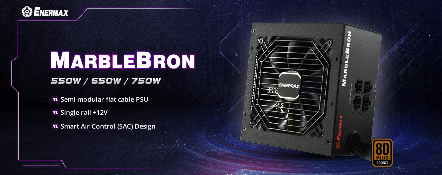 ENERMAX launches a new 80 PLUS Bronze certified PSU-MarbleBron