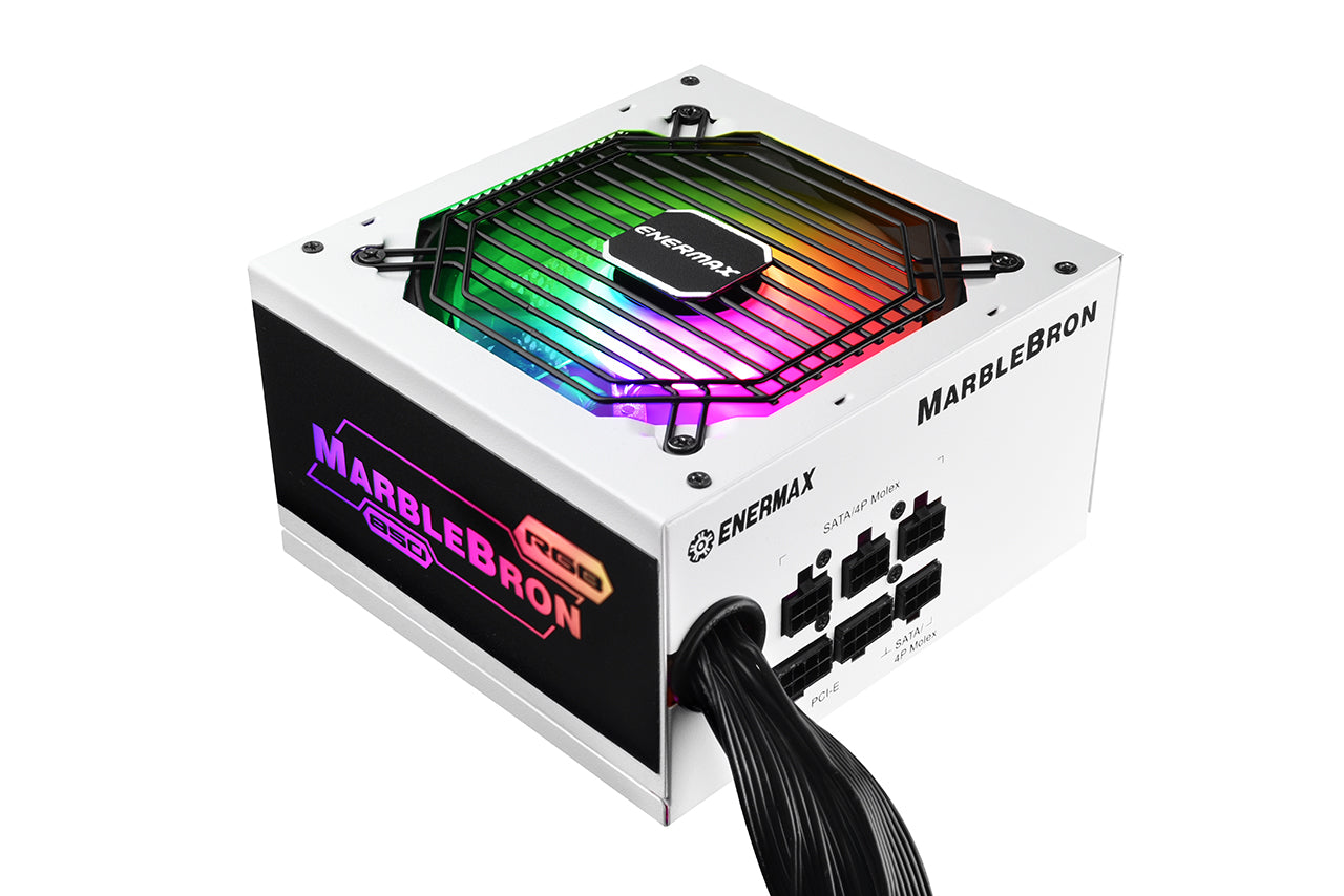 MARBLEBRON 850W White RGB / 80 PLUS® Bronze Certified Power Supply