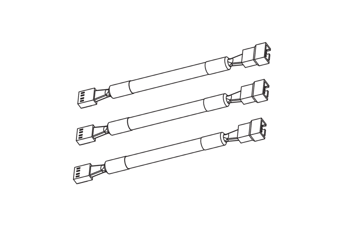 LowNoise Fan Adapter Cables for PC Fans (4Pin) 3 Pack